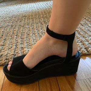 ASOS black platform sandal